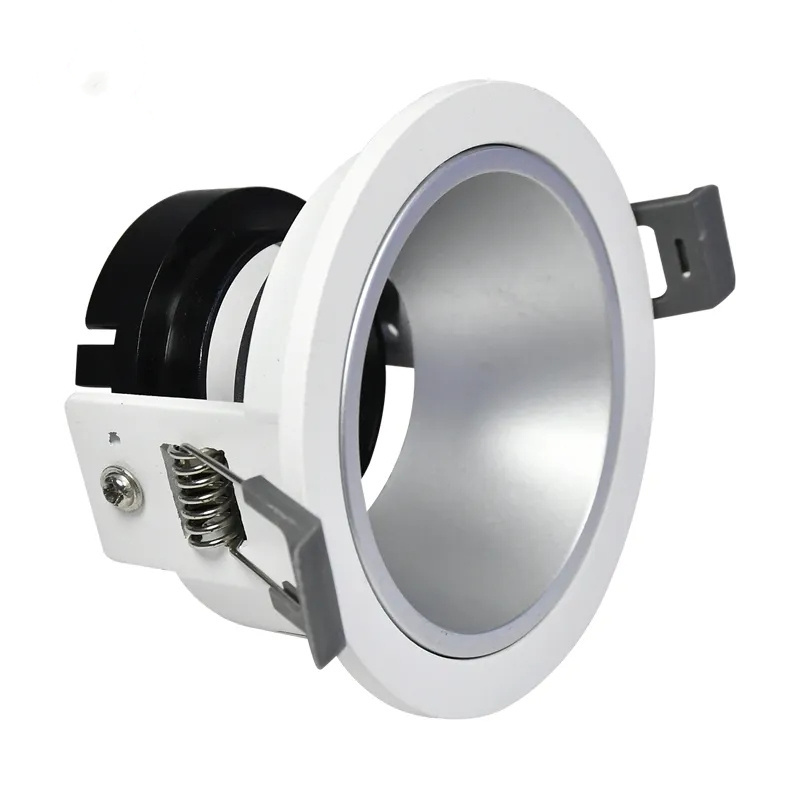 Round Recessed Anti Glare Ceiling Light 220V 7W GU10 Ceiling Led Down Light Black Aluminum 90 Modern Hotel Beam 80 Fixed 50000