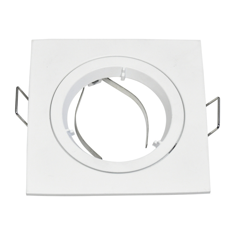 Recessed Ceiling Choosable Square Round Downlight Fixture Light Stand Cob Spotlight Module Housing Gu10 Gu5.3 Mr16 Led Spot Down