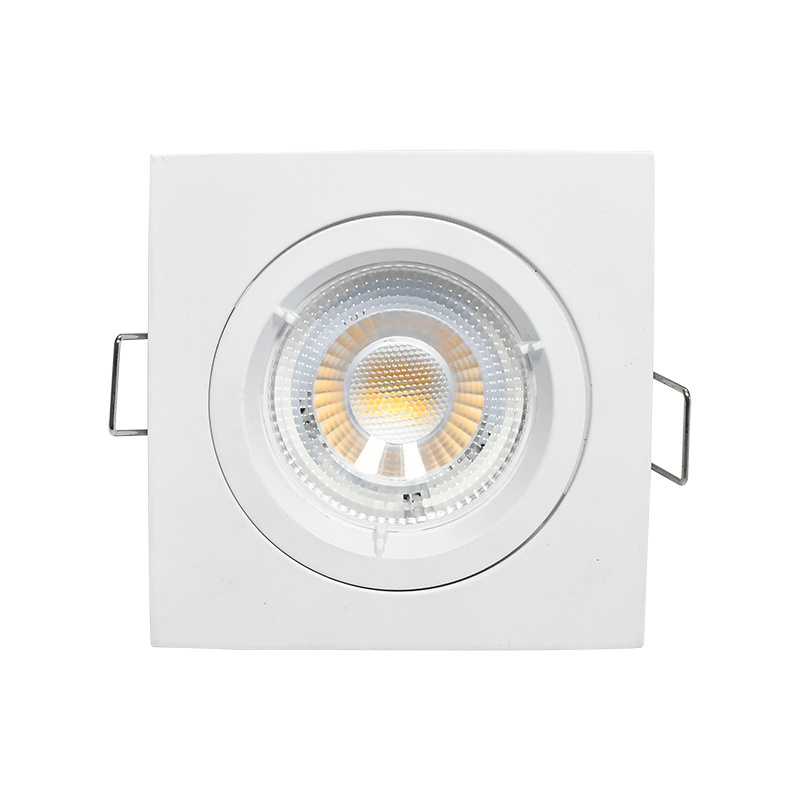 Recessed Ceiling Choosable Square Round Downlight Fixture Light Stand Cob Spotlight Module Housing Gu10 Gu5.3 Mr16 Led Spot Down