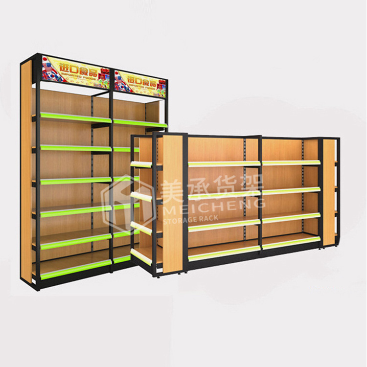 Meicheng Manufacturer Retail Shop Grocery Display Shelf Rack Grocery Convenience Store Shelf