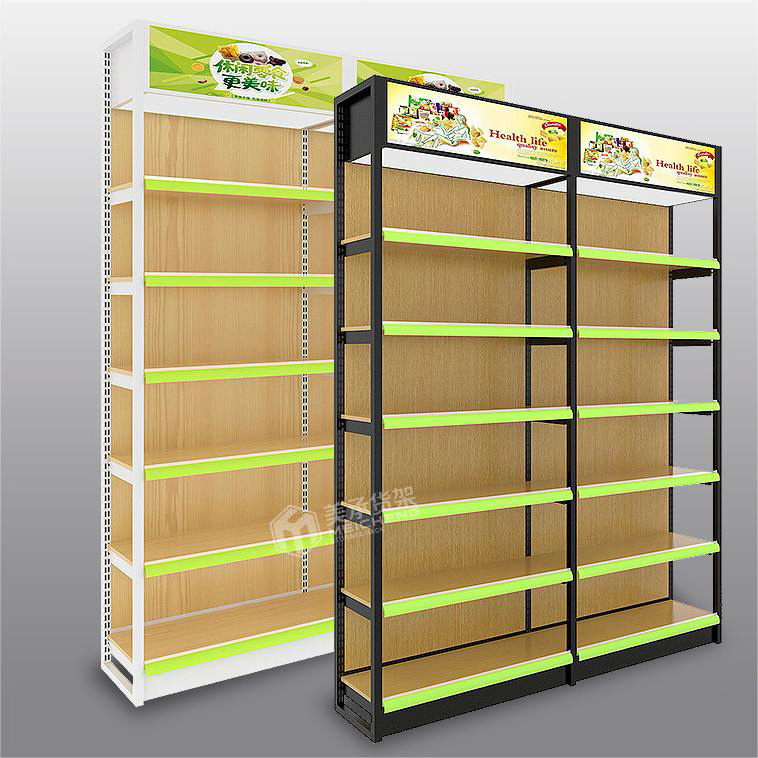 Meicheng Single Sided Supermarket Shelves Display Rack Cabinet Of Snack Accessories Shelf In Supermarket