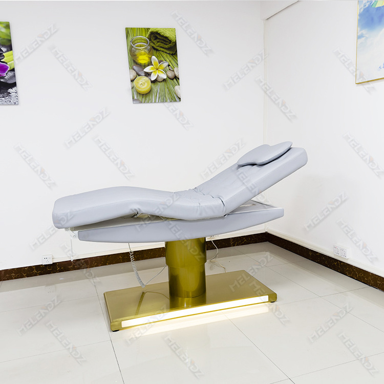 Aqua Jet Massage Tables  With Face Hole Solid Wooden Massage Bed In Bali Style Black And Gold Massage Bed