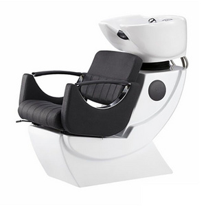 Wholesale Portable Washing Shampoo Chair Barber Hair Beauty Salon Furniture Backwash Unit Massage Shampoo Sink With Basin Chair