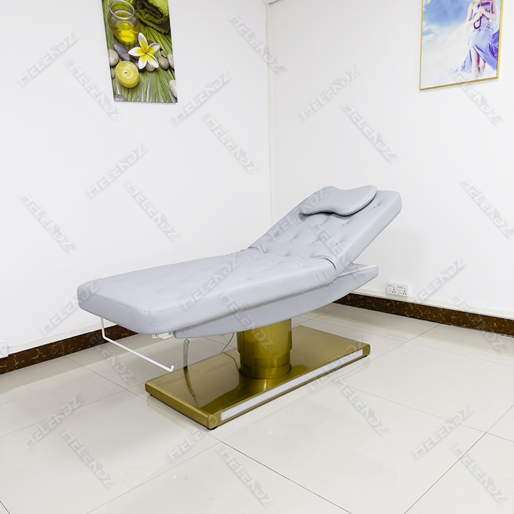 Aqua Jet Massage Tables  With Face Hole Solid Wooden Massage Bed In Bali Style Black And Gold Massage Bed