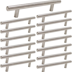 Euro Style Stainless Steel Kitchen Cabinet T Bar Handles Drawer Pulls