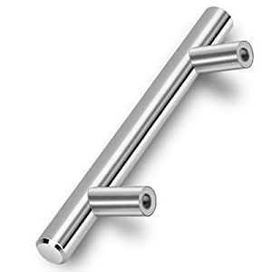 Euro Style Stainless Steel Kitchen Cabinet T Bar Handles Drawer Pulls