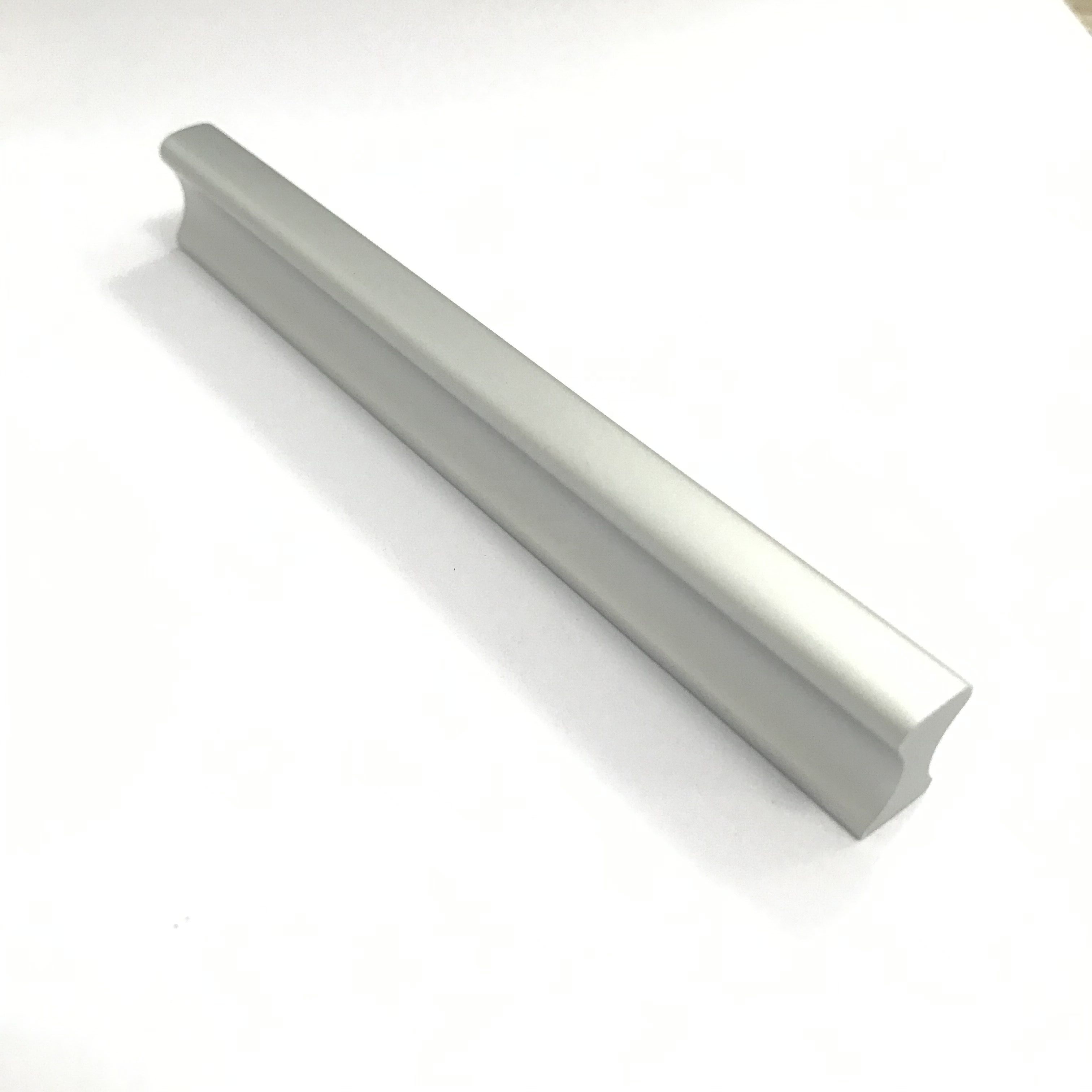 matt silver anodized aluminum profile bedroom furniture hardware cabinet drawer strip pull handles