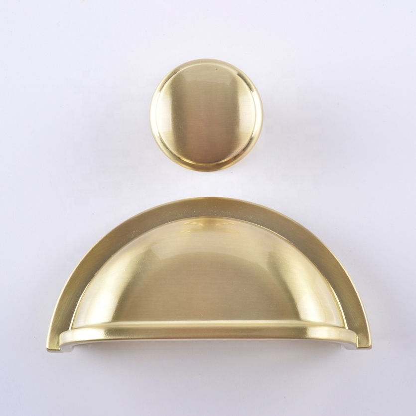 Meilv hardware golden and chrome finishing 3 inch bin drawer pull cup handle