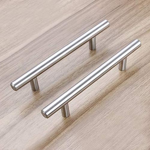 Stainless Steel T Bar Cabinet Handles Pulls for Kitchen Brushed Nickel Black Gold Drawer Pulls for bedroom dresser