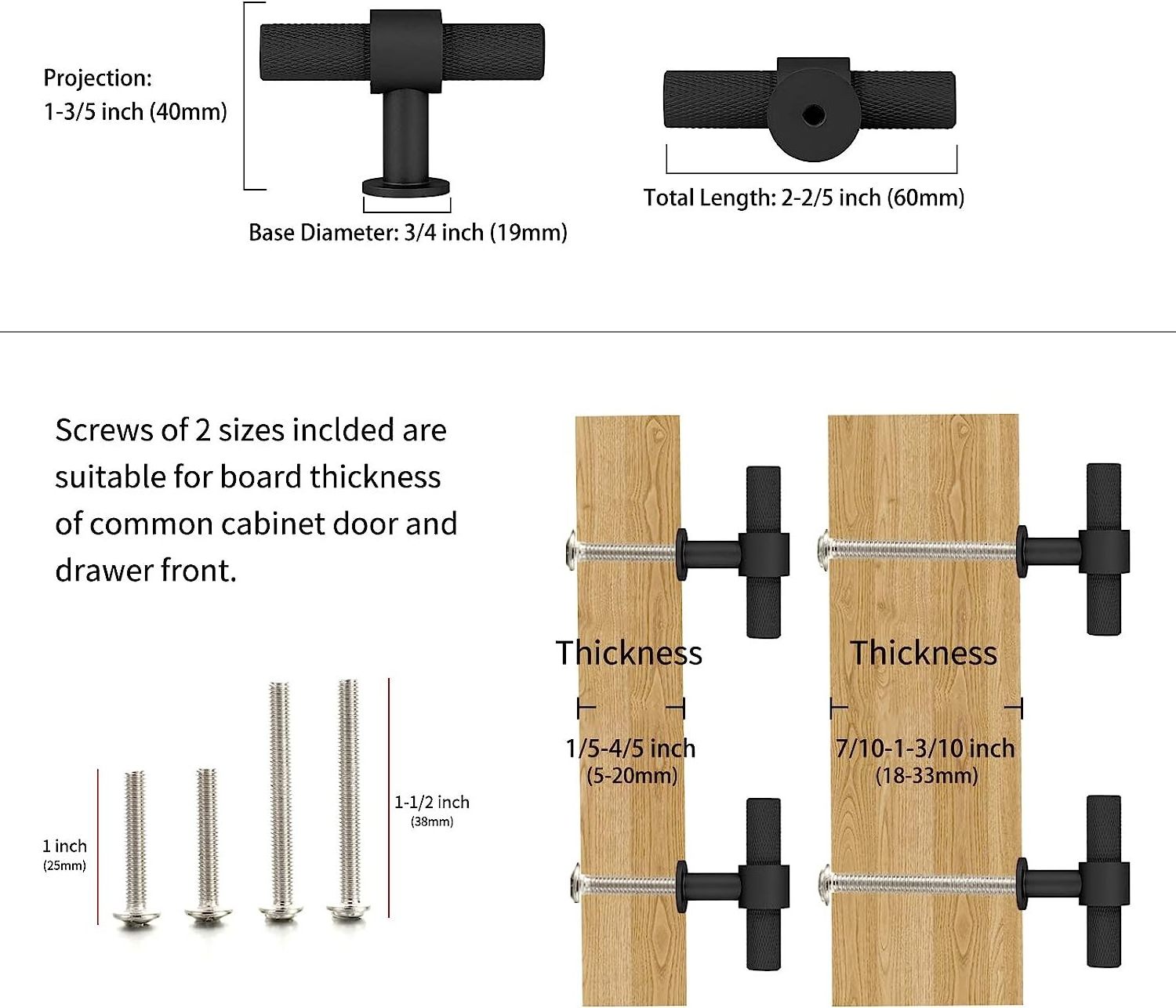 Luxury Wardrobe Knurled Handle Pulls Kitchen Cabinet Handles