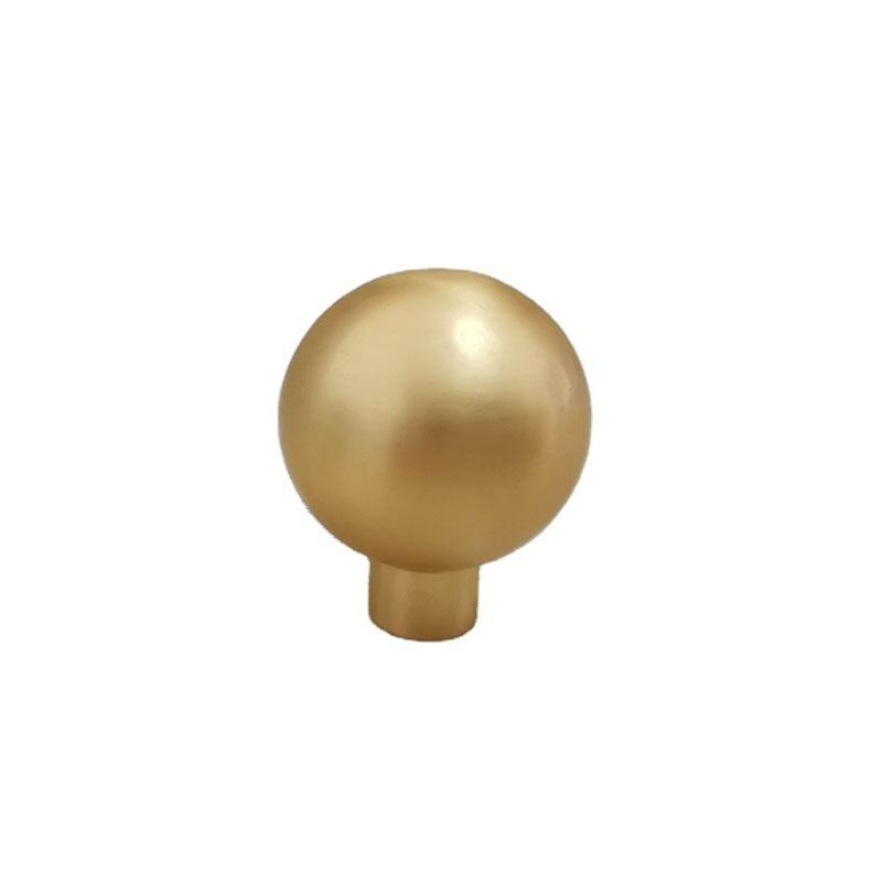 Modern and Elegant Aluminum Gold Single Hole spherical Cabinet Drawer Knobs