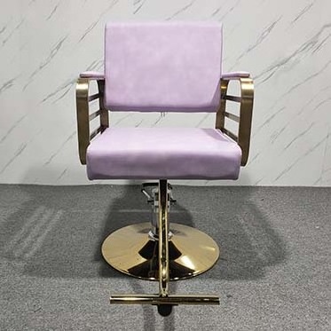 American Design Salon Barber Used Hairdresser Stylist Purple hydraulic Pump Styling Chairs