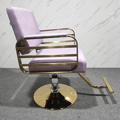 American Design Salon Barber Used Hairdresser Stylist Purple hydraulic Pump Styling Chairs