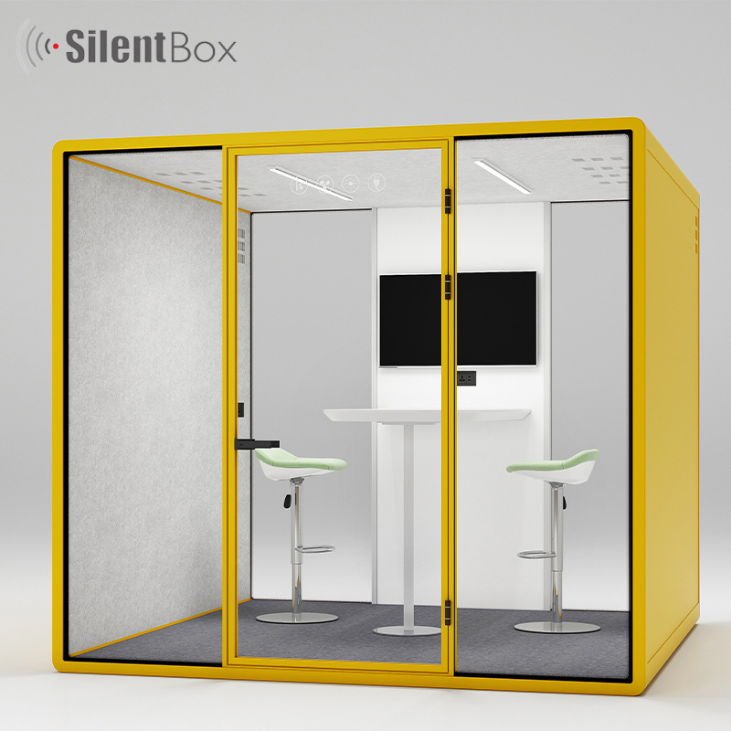 Easy Installation Mobile Indoor Booth Large Soundproof Acoustic Pod Custom Build Private Office Booth