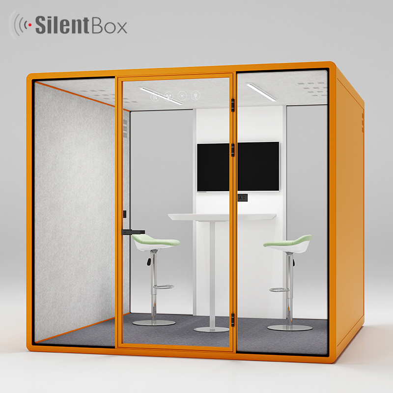 Easy Installation Mobile Indoor Booth Large Soundproof Acoustic Pod Custom Build Private Office Booth