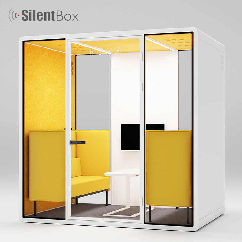 Customized 33db Soundproof Soundproof Phone Booth Acoustic Vocal Studio Booth