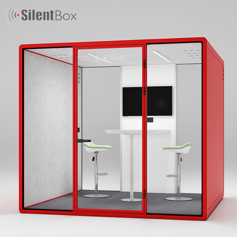 Easy Installation Mobile Indoor Booth Large Soundproof Acoustic Pod Custom Build Private Office Booth