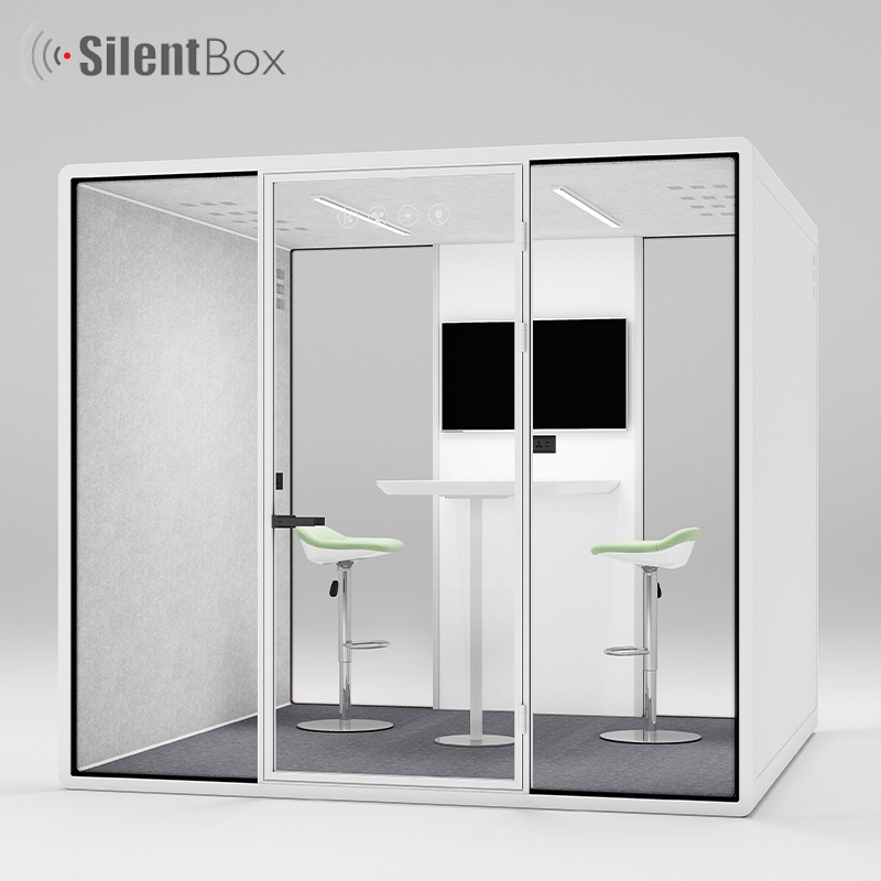 Easy Installation Mobile Indoor Booth Large Soundproof Acoustic Pod Custom Build Private Office Booth