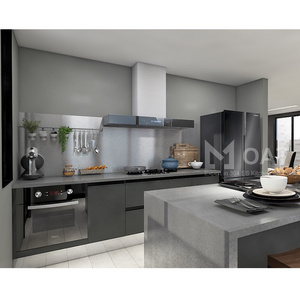 Modern Design Inox 304 Stainless Steel Kitchen Cabinets With Pantry Storage Cabinet