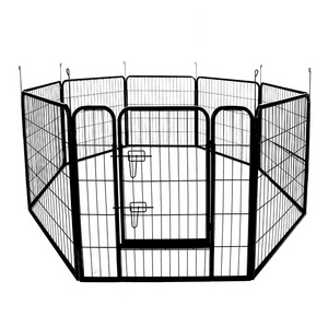 Promotion Black Custom 42in Collapsible High Quality Dog Kennels Cage Iron Portable Dog Kennels Large Outdoor