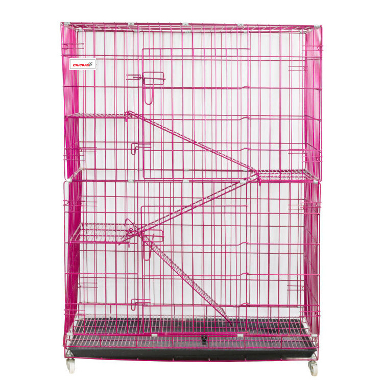 Luxury Big Fashion Popular 4 3 Tier Large Stackable Outdoor Cat Cage Indoor For Large Cats Pet Cage