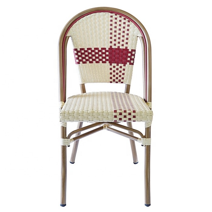 Hot Sell Classic Vintage Furniture Outdoor French Rattan Bistro Chairs