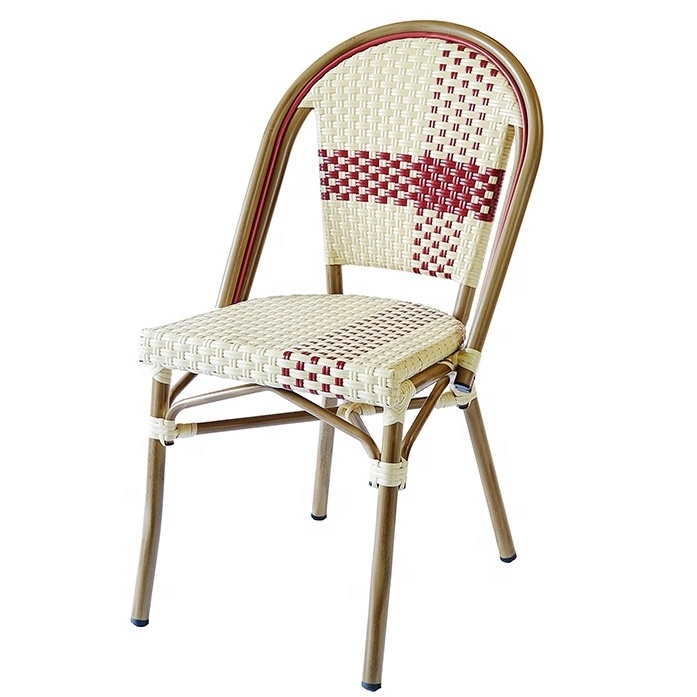 Hot Sell Classic Vintage Furniture Outdoor French Rattan Bistro Chairs