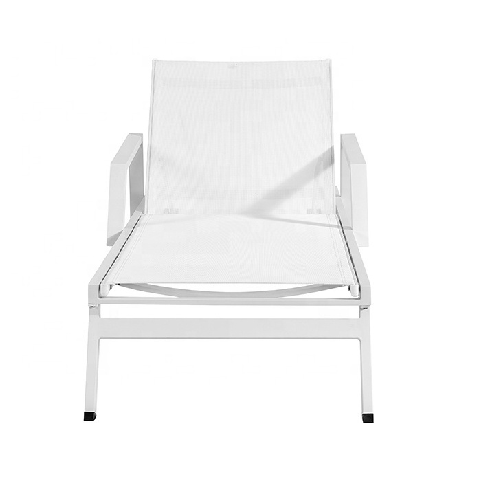 Hot Sell Outdoor Furniture Aluminum Frame Sun Beach Patio Pool Chaise Lounge Chair