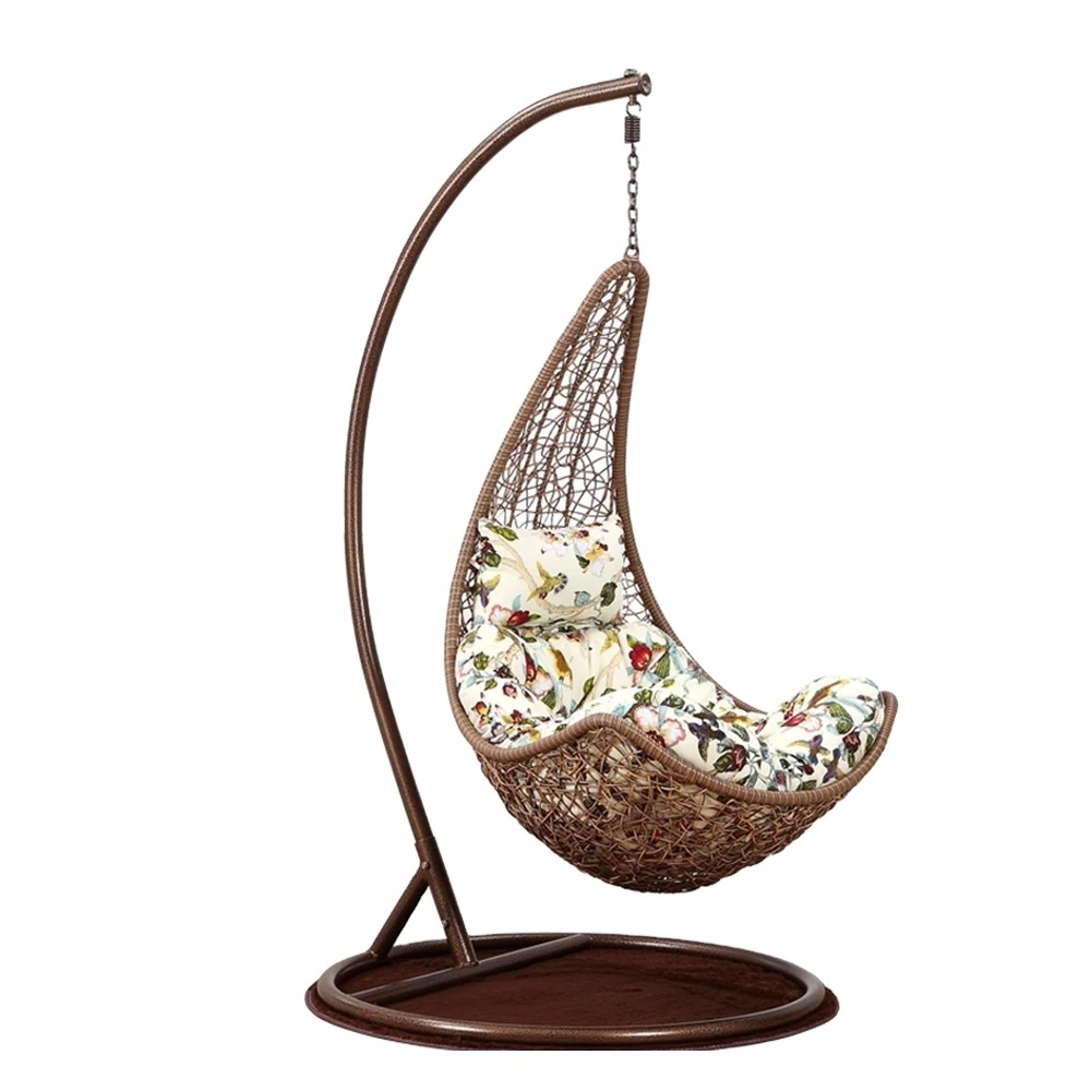 Hot selling Maple leaf shape garden outdoor swing patio egg chair with cheap price