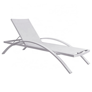 Aluminum daybed outdoor beach chair chaise lounge for poolside sun lounger