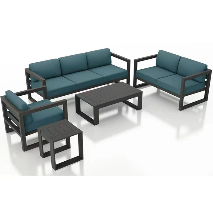 Luxury Outdoor Furniture Products Patio Garden Modern Aluminum Sofa Sets garden sofa set outdoor product