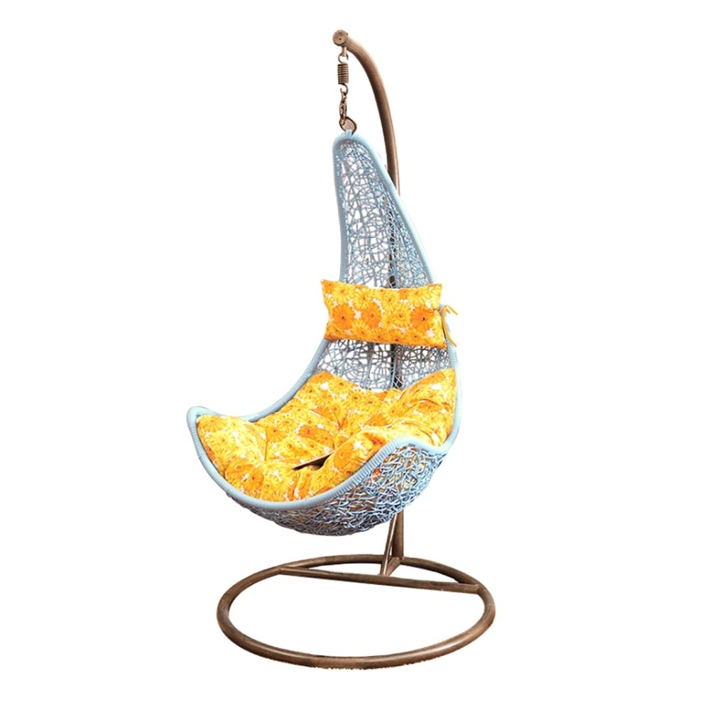 Hot selling Maple leaf shape garden outdoor swing patio egg chair with cheap price