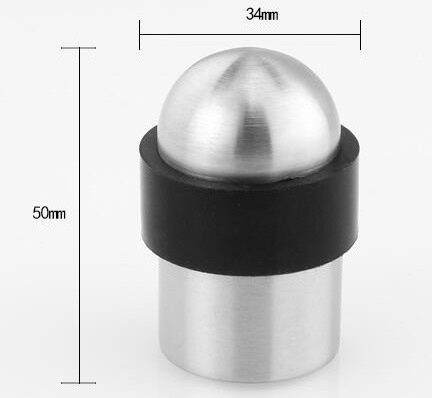 High Quality Round Stainless Steel 304 Heavy Duty Door Stop Rubber Magnetic Glass Door Stopper