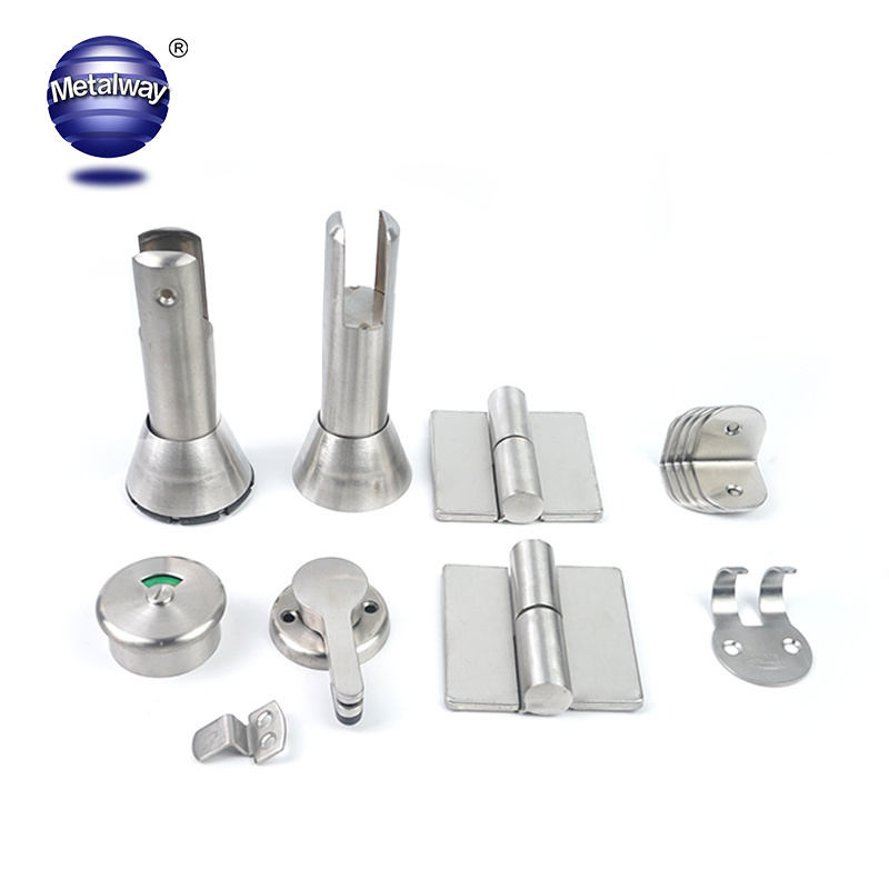 Manufacturers Stainless Steel 304 Hardware Door Hinges Public Mall Toilet Cubicle Partition accessories