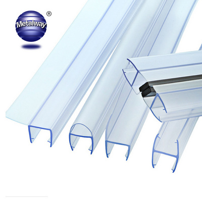 Hot sale bathroom shower door bottom rubber seal strip waterproof clear PVC shower seal