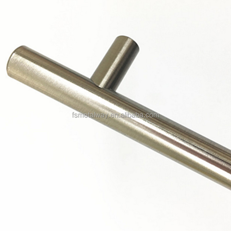 HOT Cabinet Drawer Door Pull Handles Stainless Steel T Bar Wardrobe Handle Solid Brass Cabinet Handles