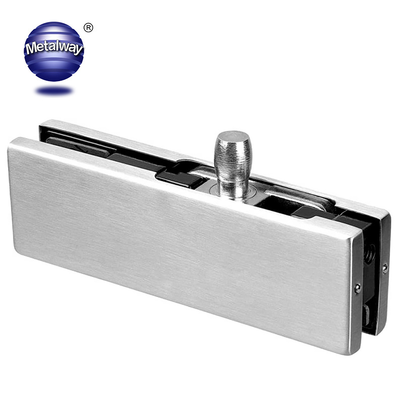 150kg Heavy Duty Front Door Patch Fitting With Handle Hydraulic Buffer Ground Hinge Glass Door Automatic Closer Floor Spring