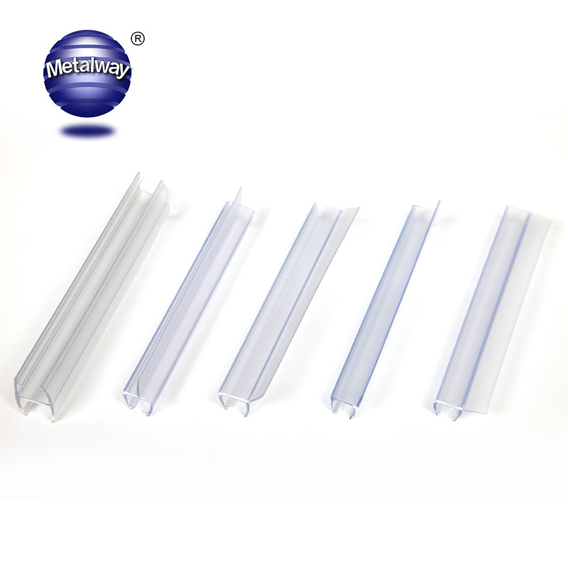 Hot sale bathroom shower door bottom rubber seal strip waterproof clear PVC shower seal