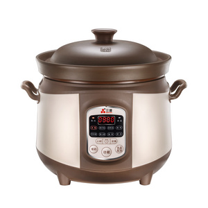 Electric Commercial Ceramic Slow cooker with 4 ceramic crock  Hot Pot stainless steel hot pot