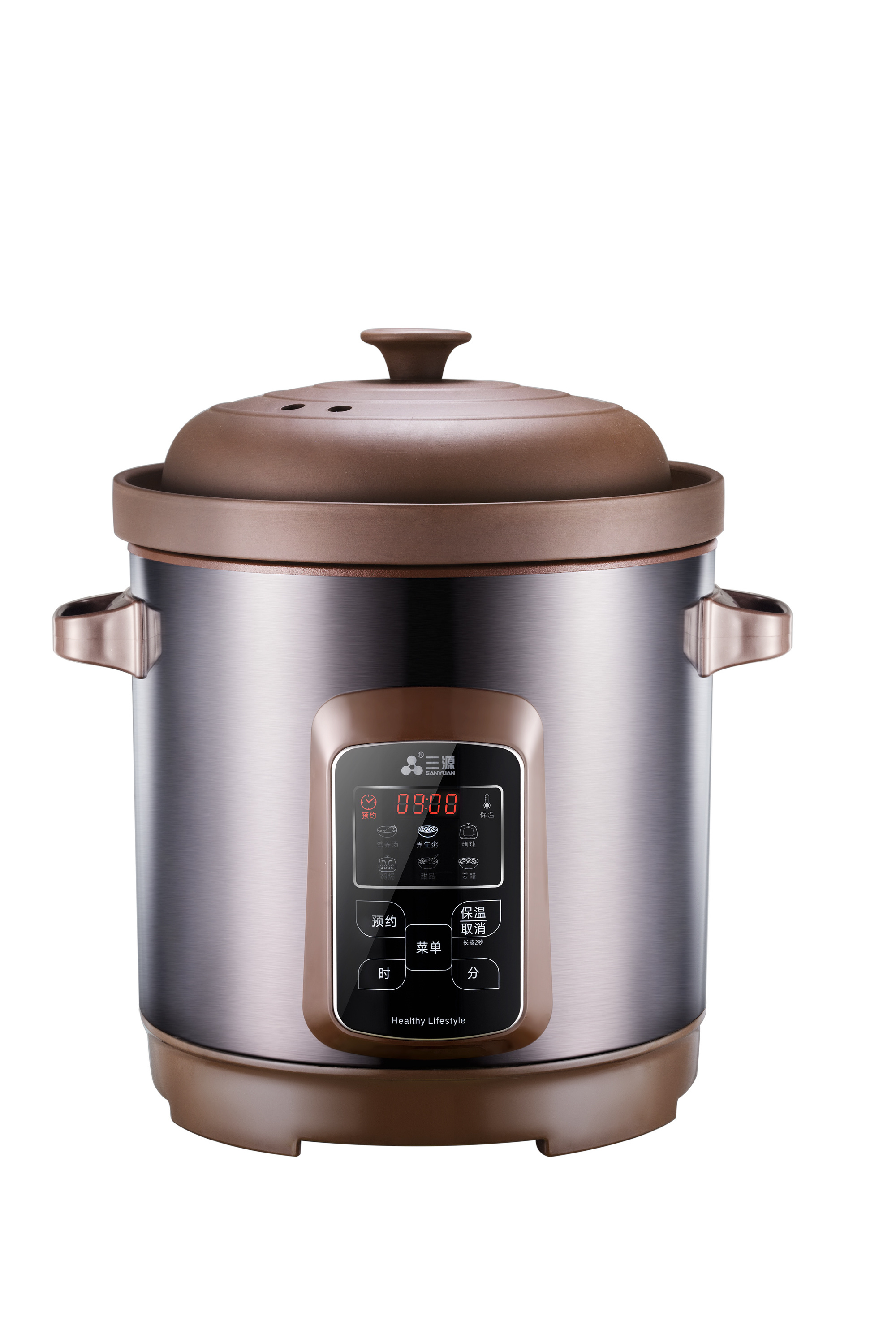 Electric Commercial Ceramic Slow cooker with 4 ceramic crock  Hot Pot stainless steel hot pot