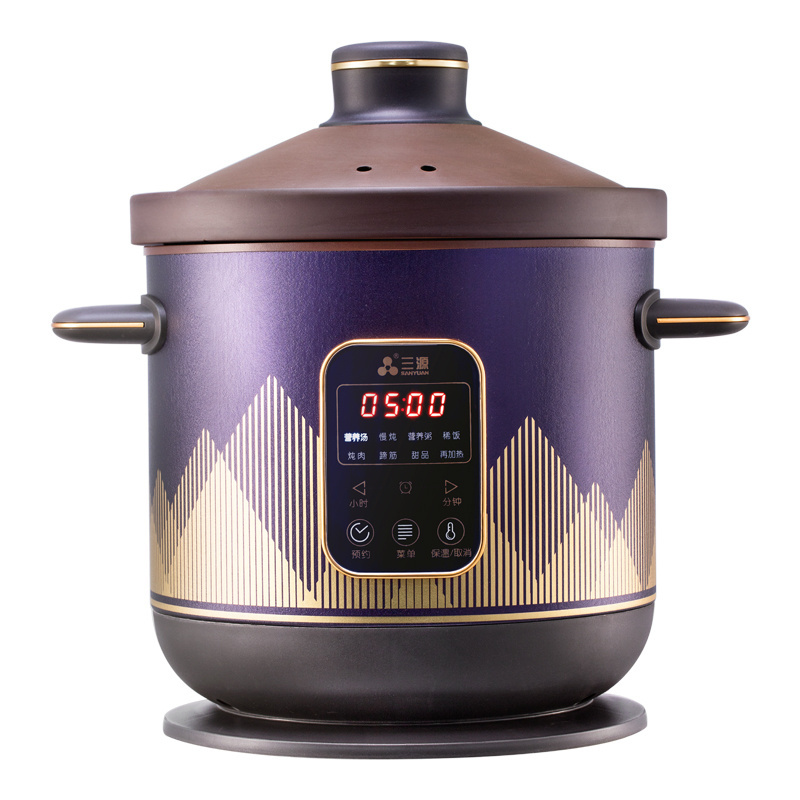 Electric Commercial Ceramic Slow cooker with 4 ceramic crock  Hot Pot stainless steel hot pot