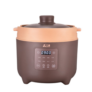 2022 New Design stew pot 3L 500W CE electric full automatic pottery herbal medicine health cooker pot