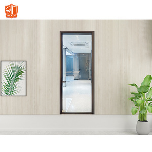 High Quality Manual Glass French Doors Interior Slim Narrow Frame Swing Door