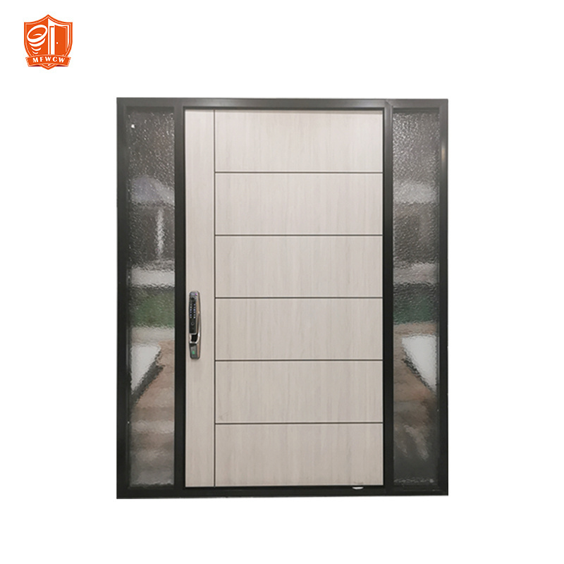 New Modern Design Front Entry Door Cheap Price Exterior Aluminum Security Doors For Houses