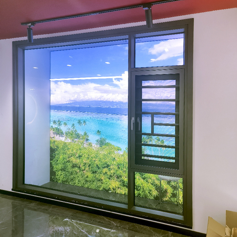 Hurricane Impact Windows Thermal Break Aluminum Casement Window