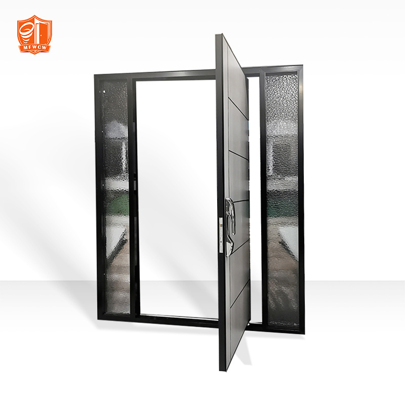 New Modern Design Front Entry Door Cheap Price Exterior Aluminum Security Doors For Houses