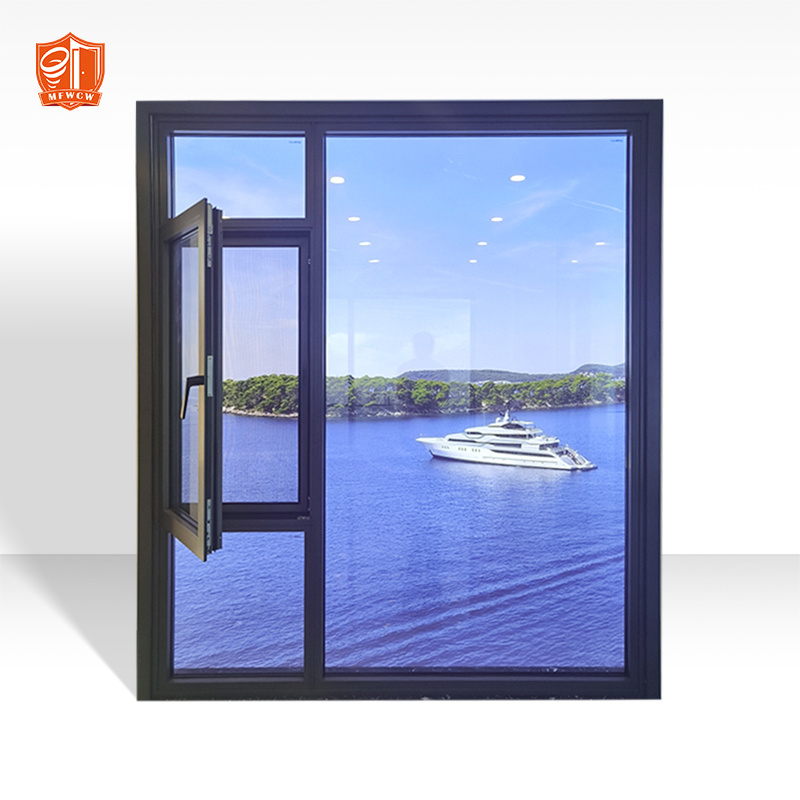 Hurricane Impact Windows Thermal Break Aluminum Casement Window