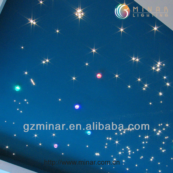 Chinese 1.0mm single string end glow fiber optic star ceiling light