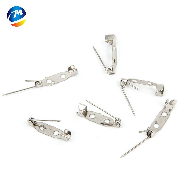 different size stainless steel metal locking safety pin 38mm 40mm name badge metal safty pins