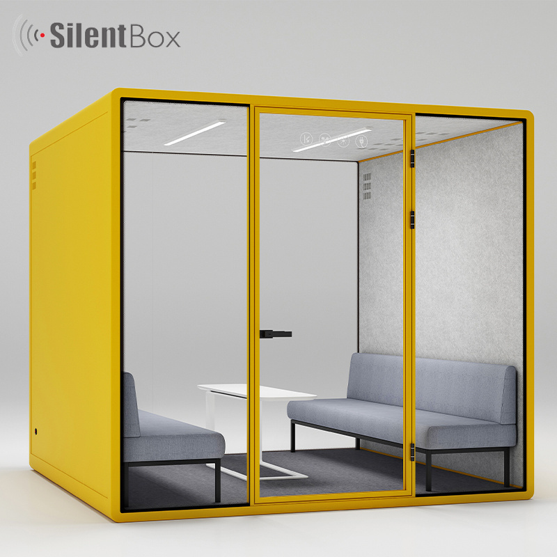 Multi-size Office Soundproof Portable Privacy Pod 2 People Bar Booth Soundproof Booth